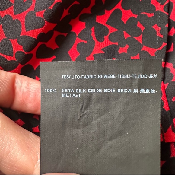 Saint Laurent Heart Blouse LAVALLIÈRE-NECK - Picture 6 of 10